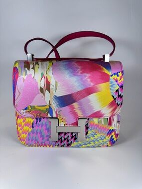 Rare And SAVE  Hermès Constance 3 24 Silk Vow Swift Rose mexico PHW Paid 15k